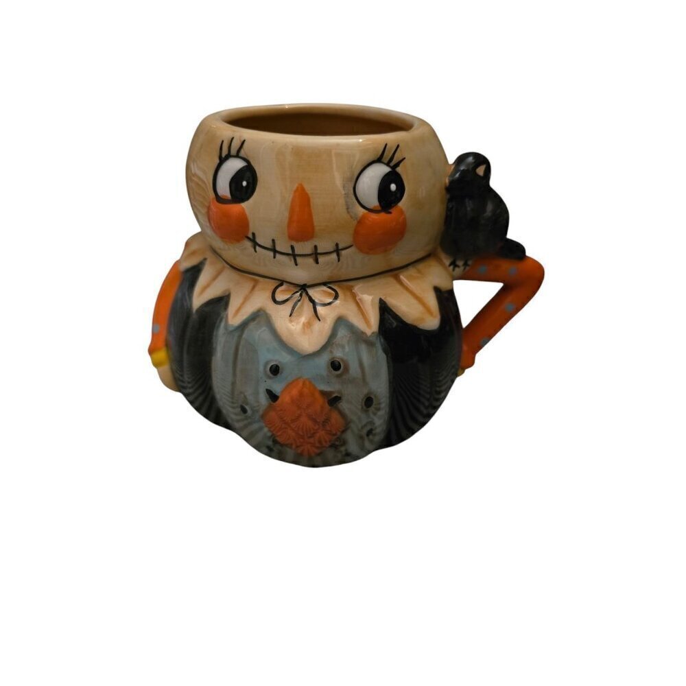 Johanna Parker Harvest Male Scarecrow Fall Coffee Mug Autumn